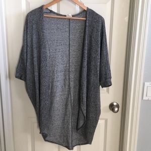 Open cardigan sweater